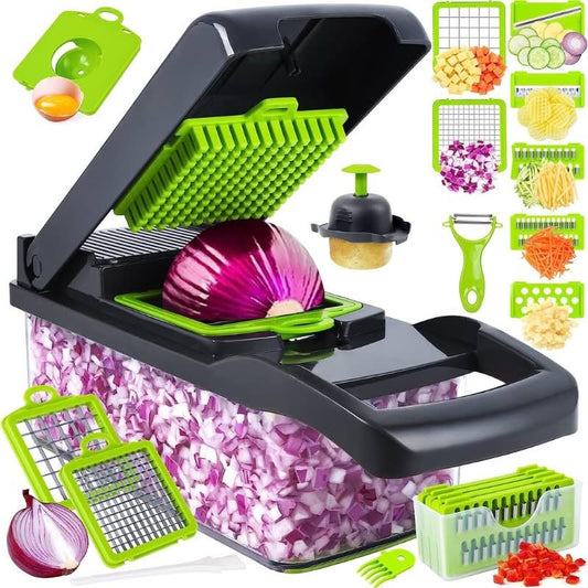 16-in-1 Vegetable Slicer & Cutter | Multifunctional Food Cutter & Chopper