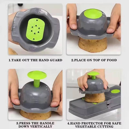 16-in-1 Vegetable Slicer & Cutter | Multifunctional Food Cutter & Chopper